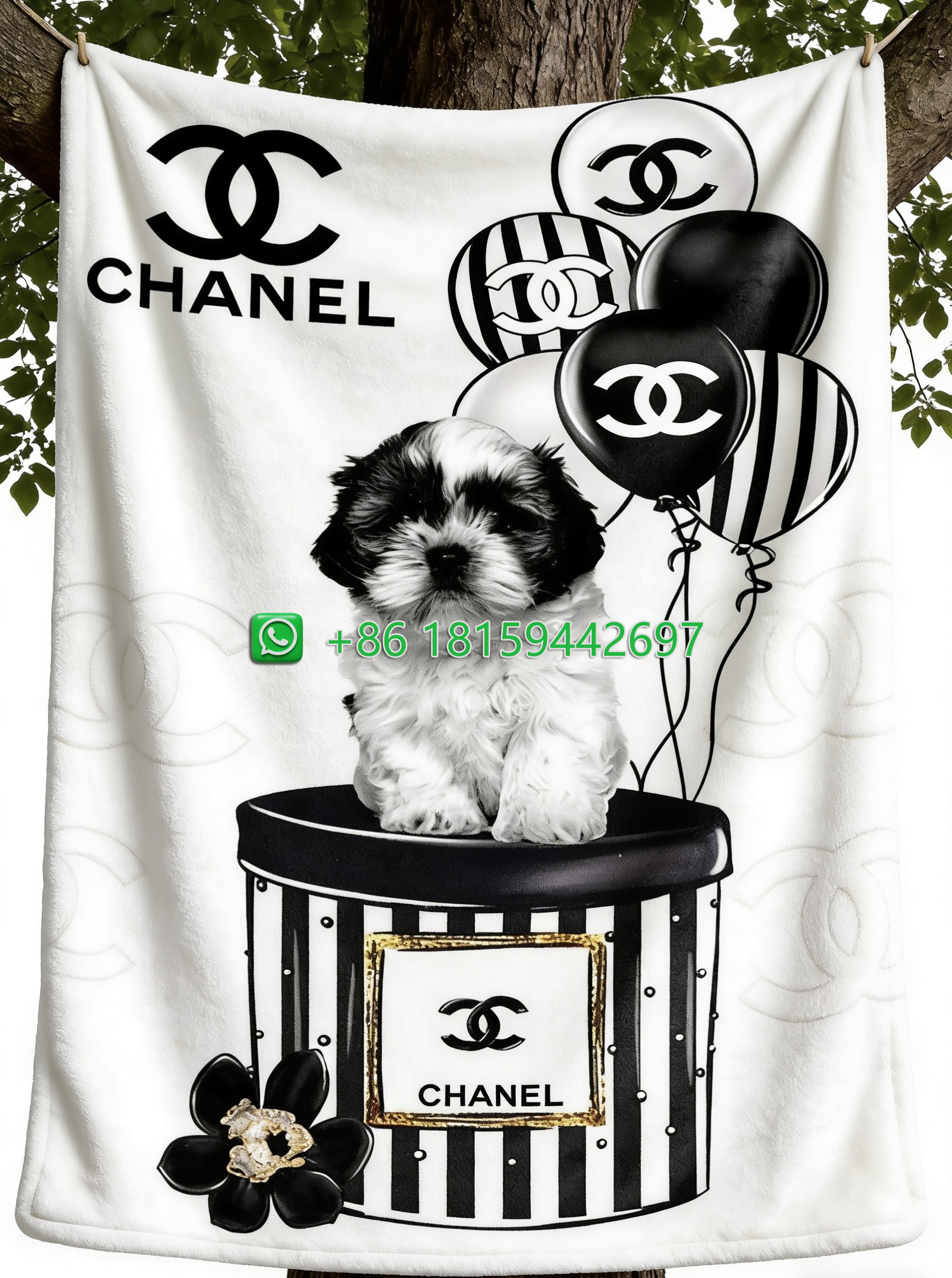 Chanel Throw Blankets